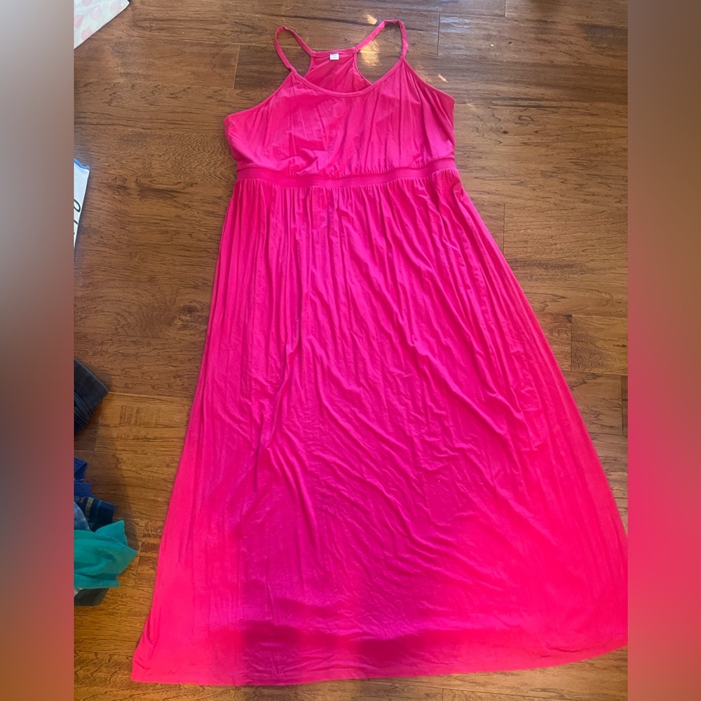 Elegant Pink Maxi Dress